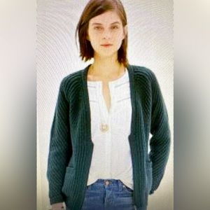 Madewell boyfriend cardigan with zipper new with tags size XL